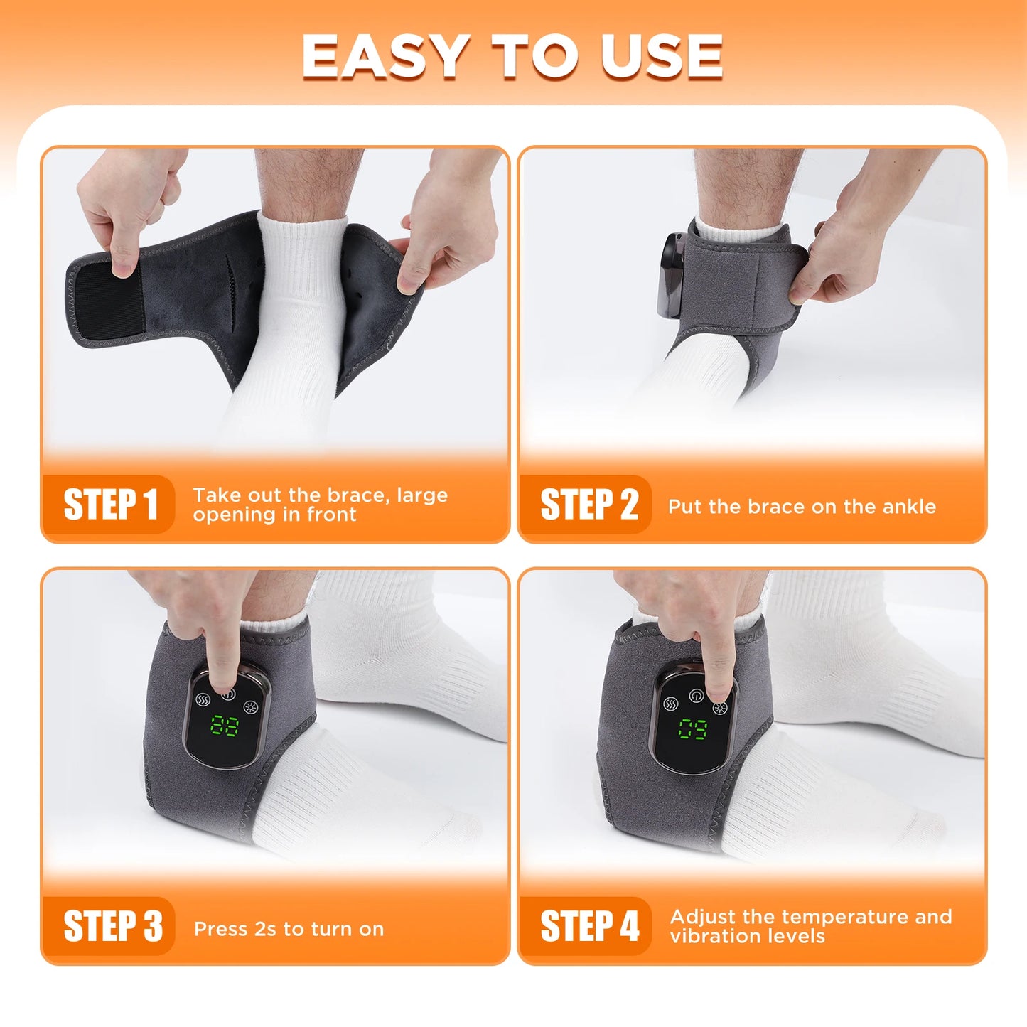 Heated Ankle Therapy Massager