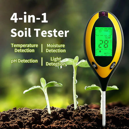 4-in-1 Soil pH & Moisture Tester