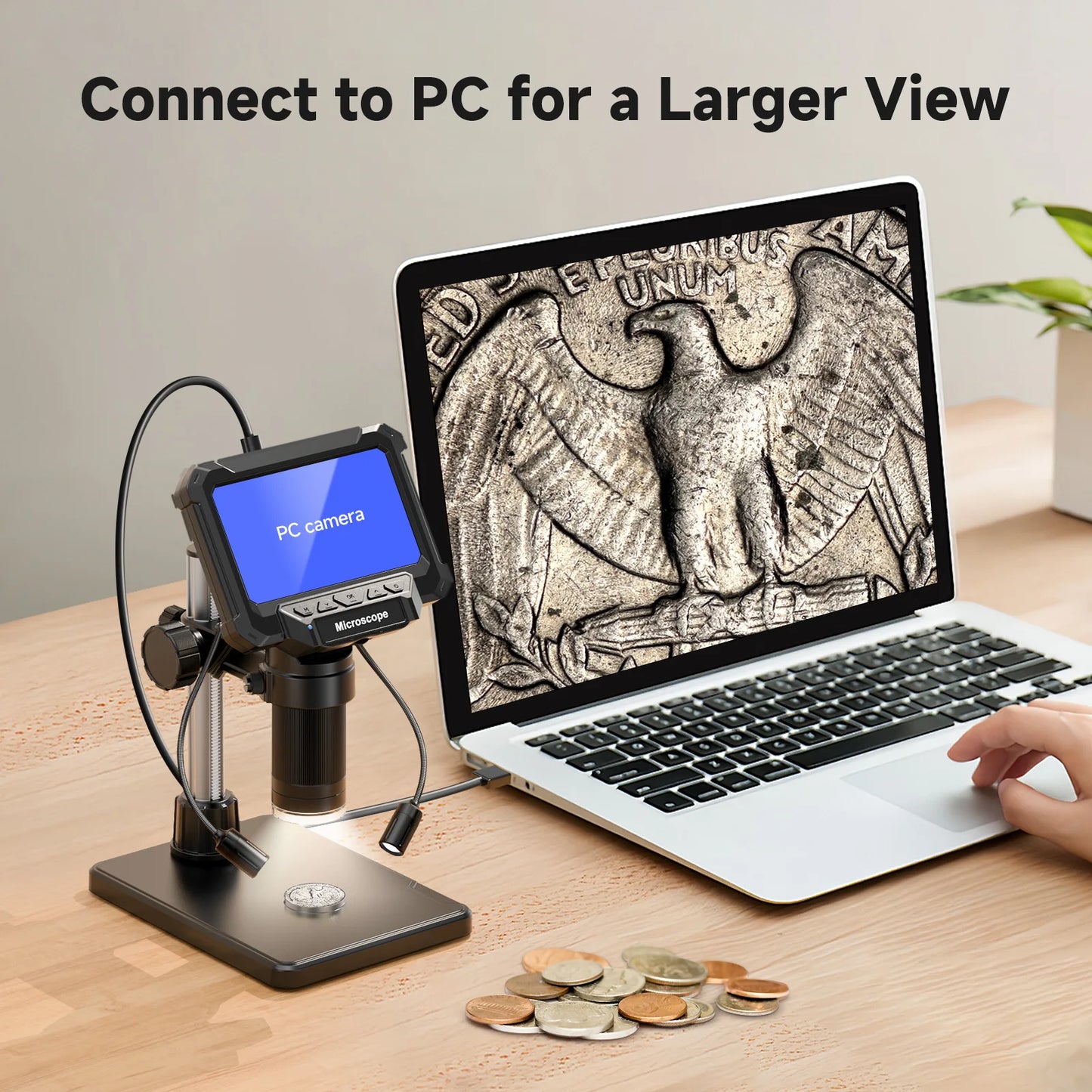 1600X Digital Microscope with IPS Screen