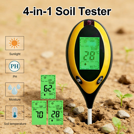4-in-1 Soil pH & Moisture Tester