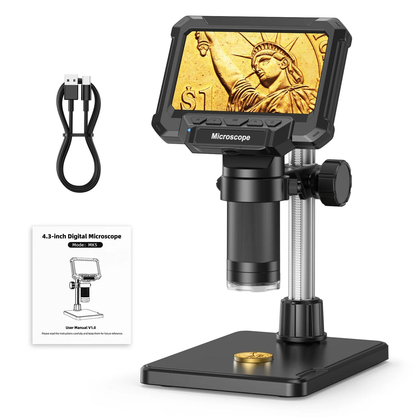 1600X Digital Microscope with IPS Screen