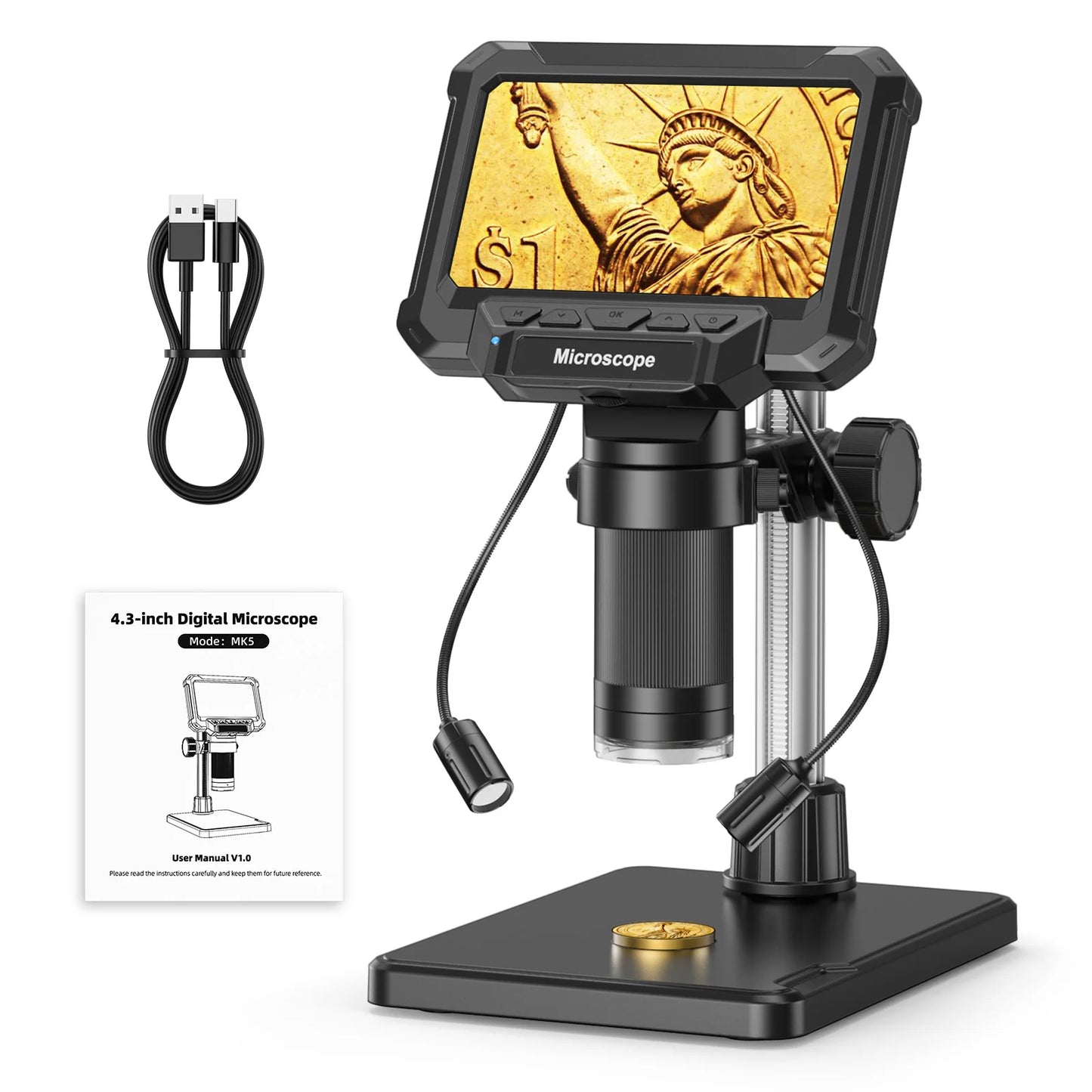 1600X Digital Microscope with IPS Screen