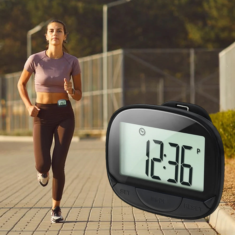 Clip-On Step Tracking Pedometer