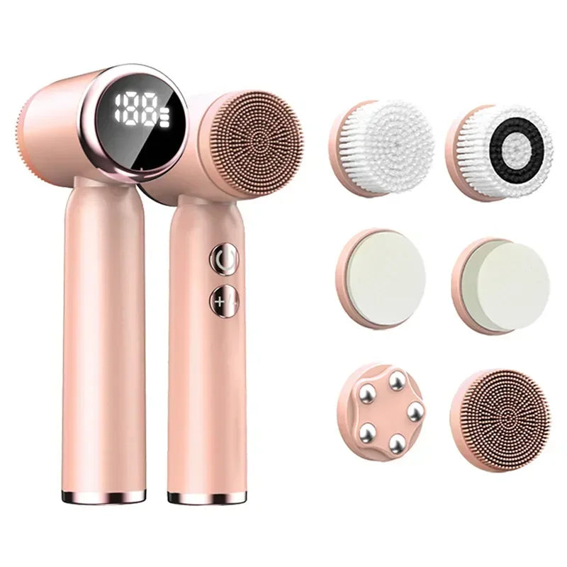 6-in-1 Electric Facial Cleansing Brush