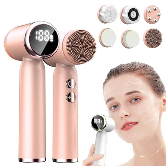 6-in-1 Electric Facial Cleansing Brush