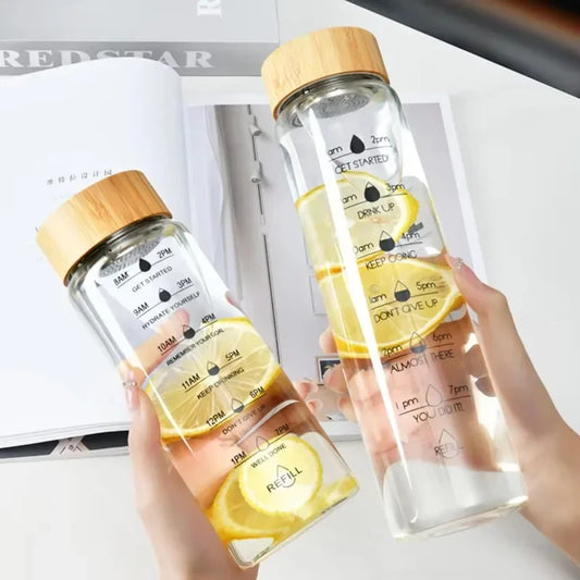 Glass Tea Infuser Water Bottle