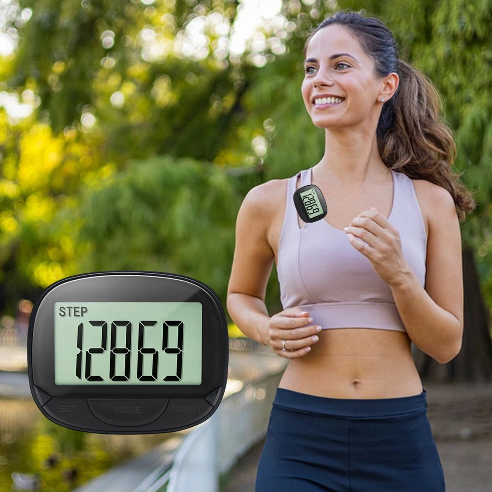 Clip-On Step Tracking Pedometer