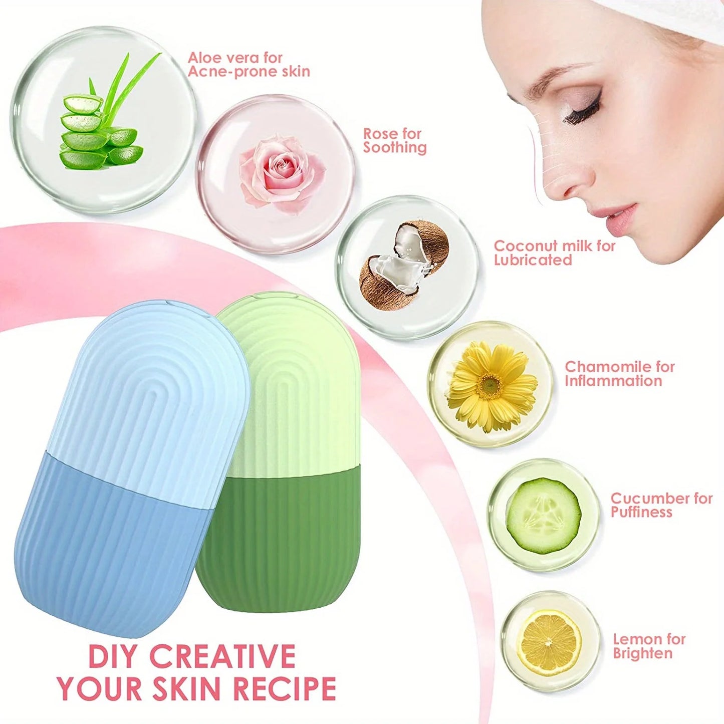 Silicone Facial Ice Therapy Roller
