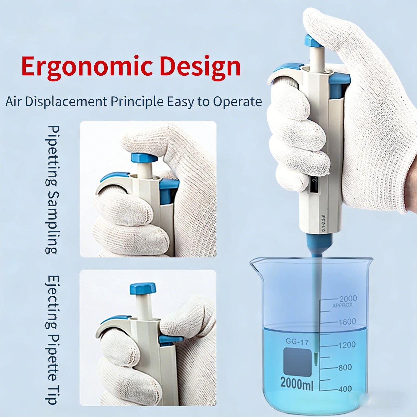 Adjustable Digital Micropipette Set