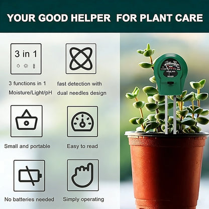 4-in-1 Soil pH & Moisture Tester