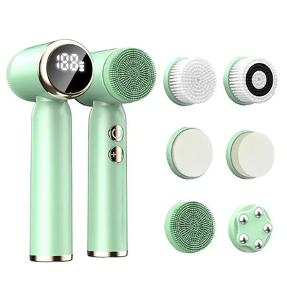 6-in-1 Electric Facial Cleansing Brush